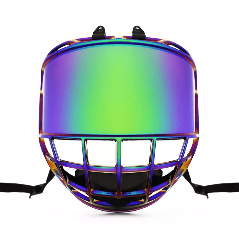 Anti-Fog Chrome Senior Ice Hockey Cage Bulla Visor