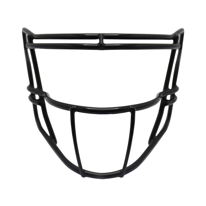 Nigrum ferrum ipsum galeam Facemask cum PVC Coating - Dura tutela pro athletae