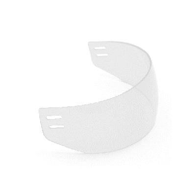 Utrimque Anti- Scratch secundarium secans Hockey Visor