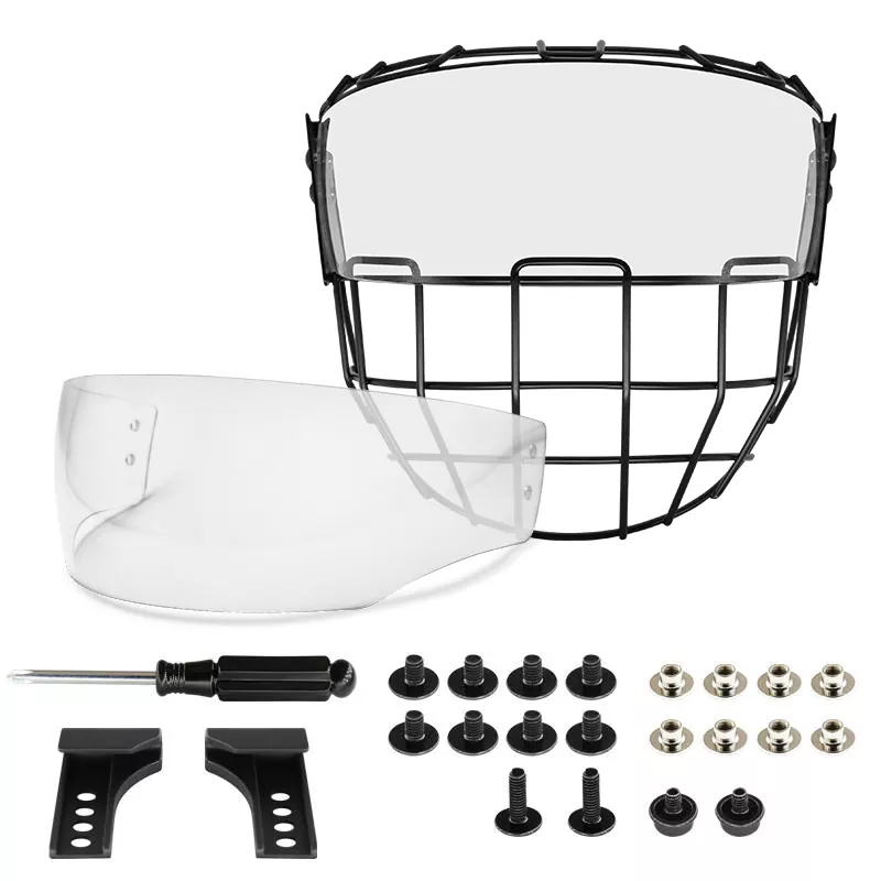 Ice Hockey Cage cum Visor Set