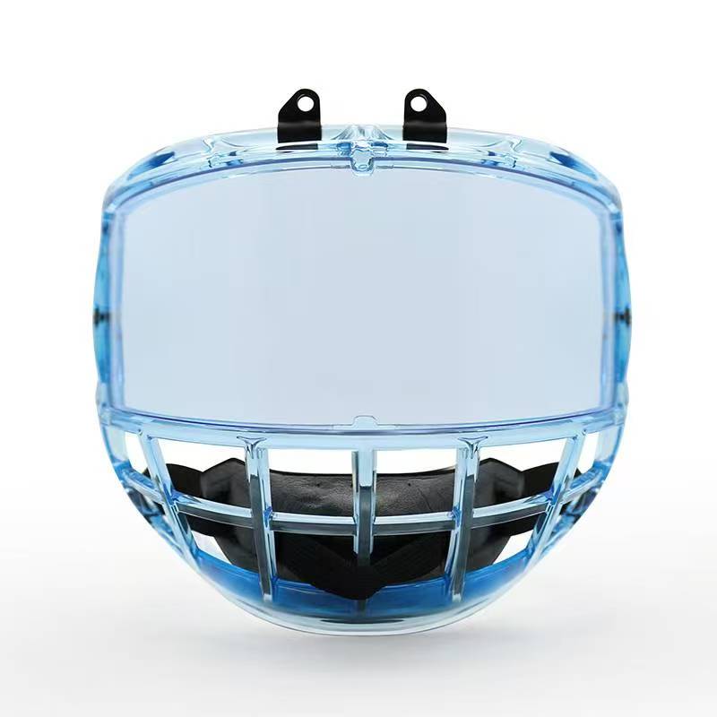 Premium Ice Blue Junior Ice Hockey Cage XS pro Ice Hockey Helmets